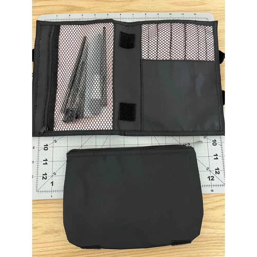 Mary Kay Travel Makeup Brush Organizer Case with Brush Set & Removable Pouch New